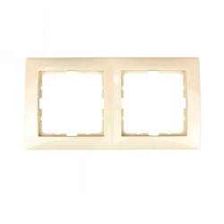 Ramka podwójna kremowa 5310128982 B.Kwadrat Berker