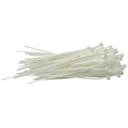 Draper 70390 White Cable Ties 2.5 x 100mm - 100pc
