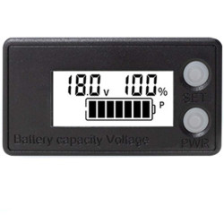 Wskaźnik naładowania akumulatora baterii uniwersalny białe podświetlenie IPX7 wodoodporny 8V-100V