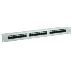 VALUE Patch panel kat. 6 (klasa E) 19, 24P, nieekranowany, szary