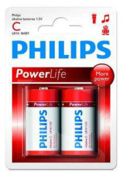 bateria alkaliczna Philips PowerLife LR14 C (blister) - 2 sztuki