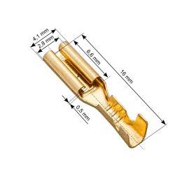 Konektor 2,8/F gniazdo bez zaczepu