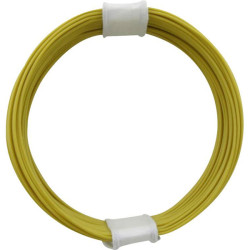 Donau 110-3 Strand Wire Yellow 10m 1 x 0.04 mm&#xB2; Plastic Insulated
