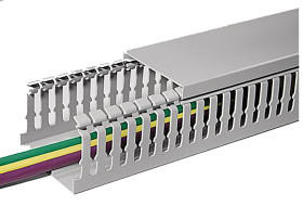 Koryto kablowe szerokość 25 mm głębokość 25mm typ Koryto panelowe z otworami HellermannTyton Tworzywo PC/ABS bez