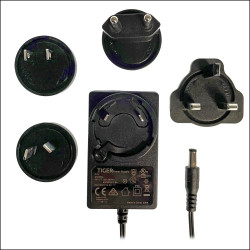 Tiger Power Supplies TP1126 12vdc 2A UK EU US AU power supply 2.1mm