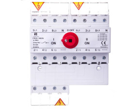 Przełącznik sieć-agregat 63A 3P+N (biegun N nierozłączalny) PRZK-3063NW01