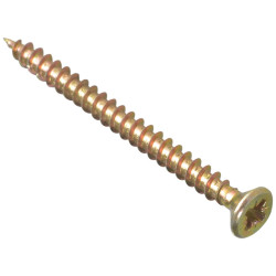 ForgeFix MPS4550Y Multi-Purpose Pozi Screw CSK ST ZYP 4.5 x 50mm Box 200