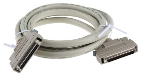 Kabel SCSI złacze A Męskie złacze B Żeńskie długość 2m Zacisk Szary