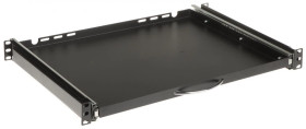 Regulowana szuflada do klawiatury i myszki do szaf RACK 19cali RSR19-1U-350B-KM