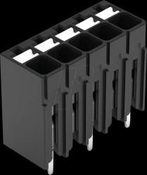 2086-1125 THR PCB terminal block, push-button, 1.5 mm², 5-pin