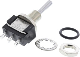 Przełącznik (Wł.)-wył.-(wł.) SPDT KNITTER-SWITCH Montaż panelowy długość przełącznika 10.5mm