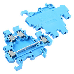 Dwurzędowa złączka szynowa Entrelec poziomy: PodwójnyŚruba SNA raster: 5mm 24A 630 V AC