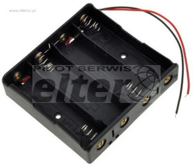 Pojemnik na akumulator 4x 18650 sprężyny