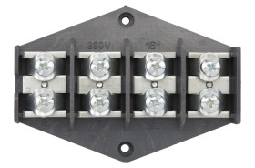 Pierścień rozgałęźny 4x16mm2 czarny 0965-00