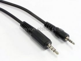 Kabel JACK 3.5 4pin - Jack 2.5 4pin 2m