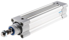 Siłownik pneumatyczny z tłoczyskiem skok: 150mm Festo Ø 50mm dwustronnego działania Action 327.8mm z amortyzacją