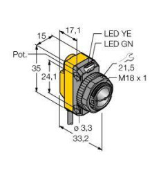 Czujnik światła Turck QS18VP6CV15 3061642 1 szt.