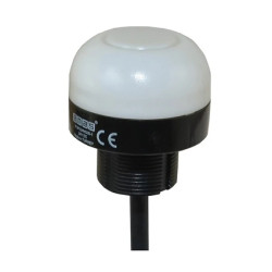 Wielofunkcyjna kolumna sygnalizacyjna LED, 30mm, PLC PNP, 24V DC, Przewód 1M, kształt kopułka, T0-IF3P024MS30-1