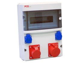 Rozdzielnica budowlana RB 12M gniazda 1x32A/5 1x16A/5 2x250V IP54 ECOLINE 90EKO009 PCE