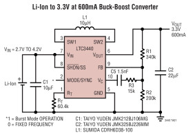 Micropower Synchronous Buck-Boost DC/DC Converter