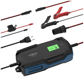 Ansmann BC 6-12V / 10 A 1001-0146 Ładowarka, Prostownik warsztatowy, Monitor stanu baterii, Tester akumulatorów 6 V, 12