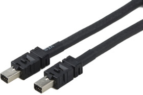 Connection cable, 1 m, plug straight to plug straight, 0.129 mm², AWG 26, 1-2205132-2