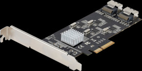 8P6G-PCIE-SATA-CARD PCIe x4 > 8 x SATA III, 6 Gb/s