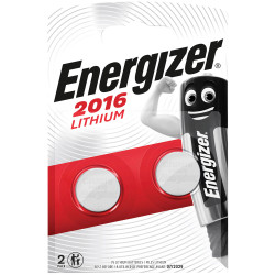 Energizer&#xAE; S351 CR2016 Coin Lithium Battery (Pack 2)
