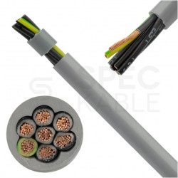 Kabel sterowniczy OPVC-JZ 7x1,5mm2 szary 300/500V numerowany olejoodporny linka TKD