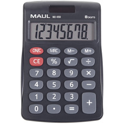Maul 7263090 Mj 450 Desk Calculator Black 8 Digit Solar Battery 113X72 mm