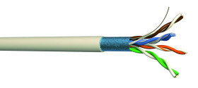 Kabel Ethernet Cat5e długość 100m Niezakończony CAE Multimedia Connect PVC l. żył: 8 średnica 5.4mm