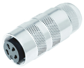 Złącze wielostykowe przemysłowe 5-pinowe M16 Montaż na kablu Gniazdo binder