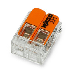 Kostka elektryczna samozaciskowa WAGO 2pin 4mm 32A/450V