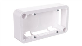 Kos45 Puszka Natynkowa Podwójna Biała 310492