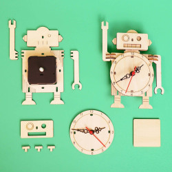 Robot Clock DIY Kit - Build Your Own STEM Toy
