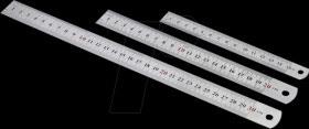 207909 Steel ruler set 15/20/30 cm