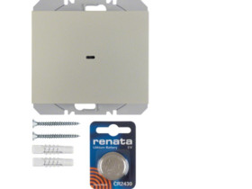 BERKER K.5 KNX RF quicklink Przycisk radiowy 1 pojedynczy płaski stal lak 85655273 HAGER