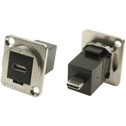 Cliff CP30211M Adapter USB-C Socket on Plug 1pc Built-in XLR