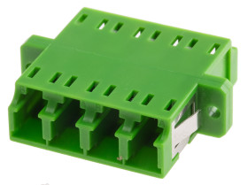 Adapter światłowodowy typ LC do LC Duplex Jednomodowy Zielony RS PRO