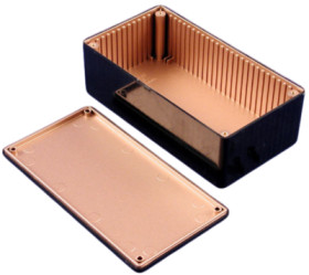 ABS enclosure, (L x W x H) 110 x 82 x 44 mm, black (RAL 9005), IP54, 1591RSBK