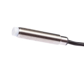 Czujnik pojemnościowy M8x1 dł: 42mm niezabudowany Sn: 0,1-3mm 11-30V DC PNP NO kabel 2m PVC IP65 KN080100