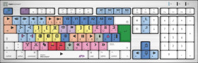 LKB-MCOM4-CWMU-DE Keyboard, USB, for Avid Media Composer