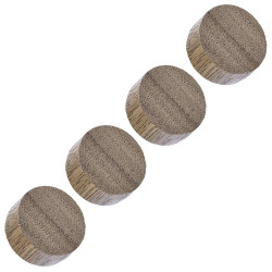 Magnetoplan 1665451 Magnet Circle 30 mm Walnut 4 pcs