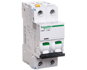 Wyłącznik nadprądowy 1P+N C 50A 10kA AC iC60H-C50-1N A9F07650