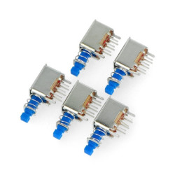 Przełącznik podwójny monostabilny Isostat - 5szt.