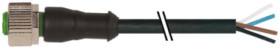 Konektor M12 żeński prosty z wolnym końcem przewodów 10m 7000-12221-6141000
