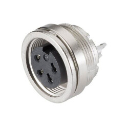 Binder 09-0316-00-05 Female Panel Mount Miniature 5 Pin with Outlet