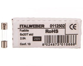 Wkładka aparatowa 5x20mm 2,5A T /zwłoczna/ 250V 006710050