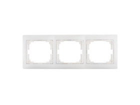 DOMO Ramka 3 potrójna pozioma 01-1480-002 biała 24764 KANLUX