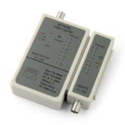 Tester przewodów sieciowych RJ45 i koncentrycznych - G248